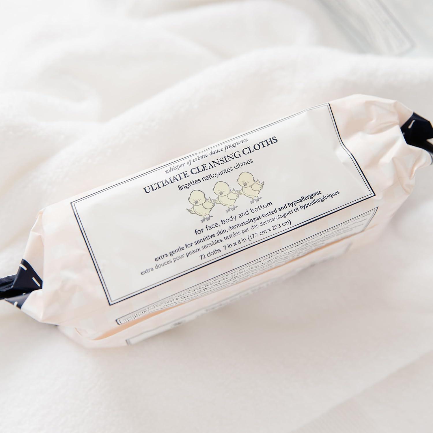 image:imageNoodle amp Boo Ultimate Baby Body and Face Cleansing ClothsCrme Douce