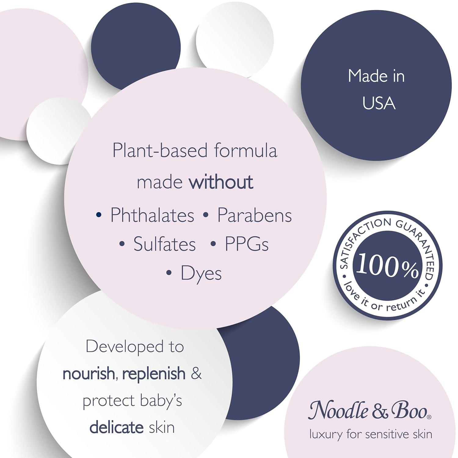 image:imageNoodle amp Boo Ultimate Baby Body and Face Cleansing ClothsCrme Douce