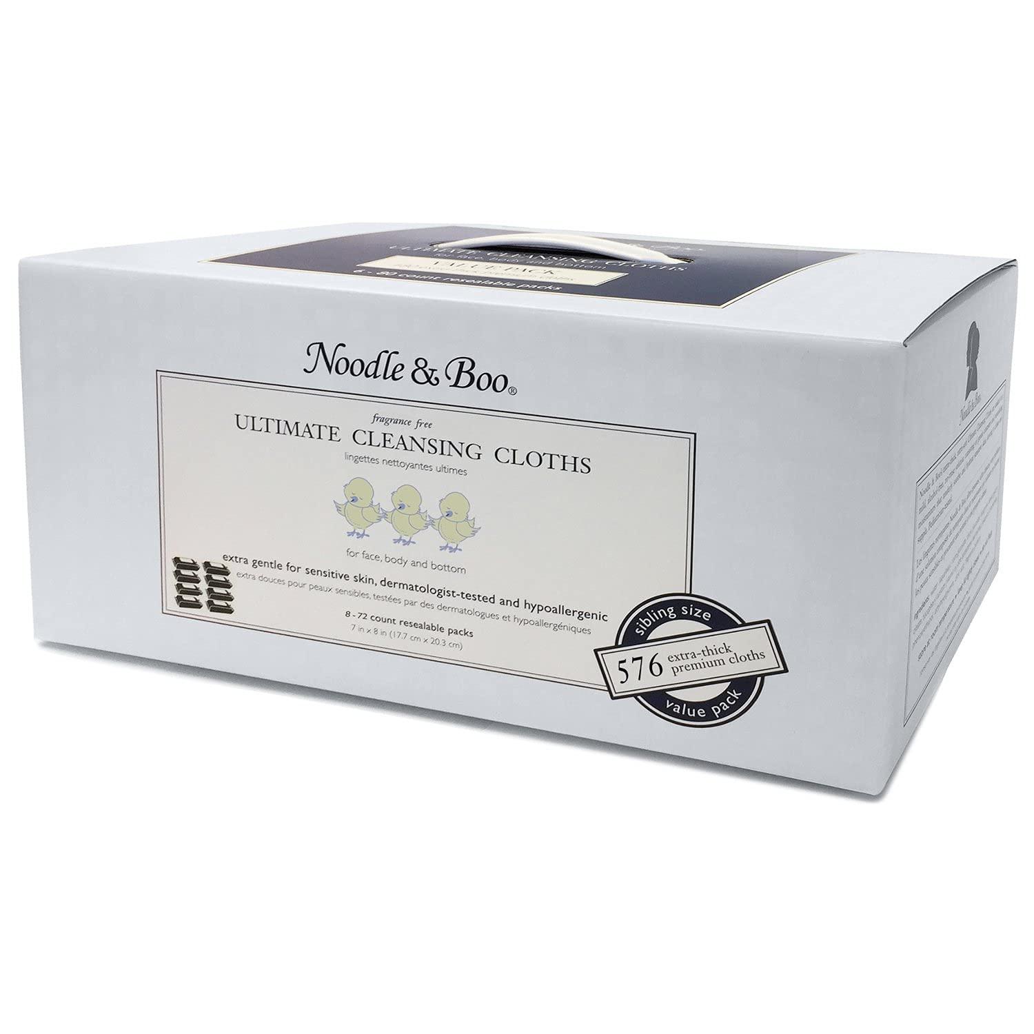 image:imageNoodle amp Boo Ultimate Baby Body and Face Cleansing ClothsFragrance Free