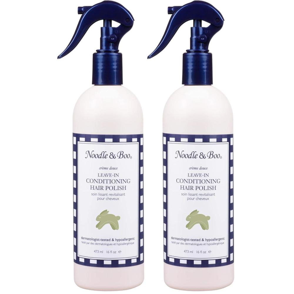 image:imageNoodle amp Boo Moisturizing Conditioning Hair Polish Detangler for Newborn and Baby16 Fl Oz Pack of 2