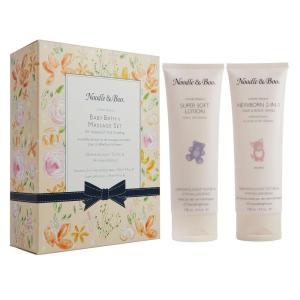 Noodle & Boo Baby Bath & Massage Gift Set – Includes 4 oz Newborn Hair & Body Wash & Super Soft Lotion, Hypoallergenic, Pediatrician-Tested, Dermatologist-Tested for Delicate and Sensitive Baby Skin(Yellow Flower Bouquet)